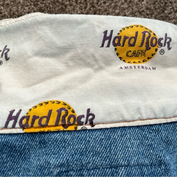 Vintage Hard Rock Cafe Amsterdam Denim Jean Jacket - Picture 9 of 12